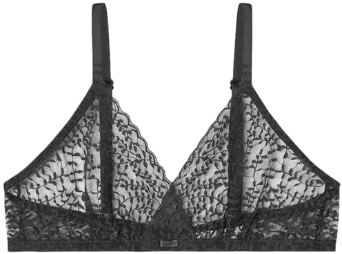 Women'secret Sujetador Triangular Helankas 1 Charming Sujetador Triangular Encaje Marengo Mujer (Pack de 1)