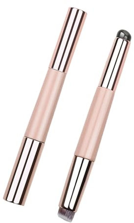 2 in 1 Pennello da Trucco a Doppia Estremità in Silicone per Labbra e Correttore - Applicatore Rossetto e Polvere