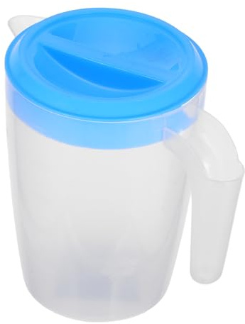 Pichet D'eau Froide 1 L en Pp Couvercle, Anti Déversement | Usage Portable et Polyvalent, pour Fêtes et Pique Niques, Apparence Simple, Format 1 L Pratique