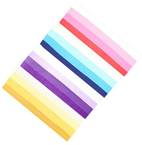 AUTSUPPL 2160stücke Bunte Stern-papierstreifen Fünfzackige Origami-papiere Für Kreative Bastelprojekte Für Dekoration Und Vier Farbvarianten Gradient