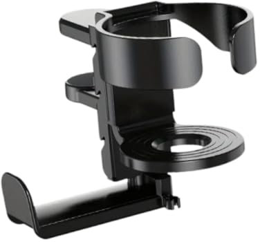 JISADER Colgador de auriculares con portavasos de escritorio Colgador de auriculares debajo del escritorio para botellas de agua de escritorio