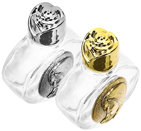 HOLIDYOYO 2piezas Botellas De Vidrio Para Recargables Envase Para y Ceremonias Religiosas
