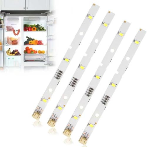 4 tiras de luz LED para frigorífico RONGSHENG/HISENSE, tiras de luz para frigorífico, compatible con Rongsheng/Hisense E349766 MDDZ-162A 1629348 DC12V