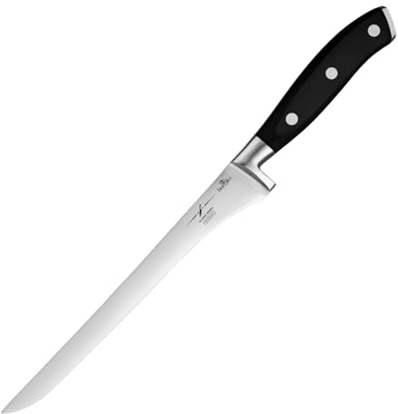 BUESTO Japanese Filleting Knife - 8 inch Ultra Sharp Boning Knife with 7Cr18MoV High Carbon Stainless Steel Blade - Professional Fillet Knives for Meat, Poultry & Fish Preparation – Gift Box