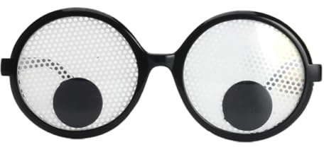 DAGLLGEW Lustige Brillen, Googly-Augen-Brillen, neuartige Sonnenbrillen, lustige Kostüm-Accessoires für Partys
