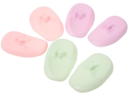 SHOWERORO Auditivos de Silicona Reutilizables Función de Protección de Oídos para Teñir el Cabello, 3 Pares en Salones de Belleza y Baño