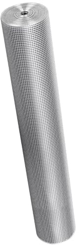Hardware Cloth 1/4 Inch Rodent Mesh Galvanized Welded Wire Metal Roll, Chicken Wire Fencing, Handicraft Making, Filling in Gaps Around The Home & Garden(5mx1m/16.4ftx3.3ft(LxH))