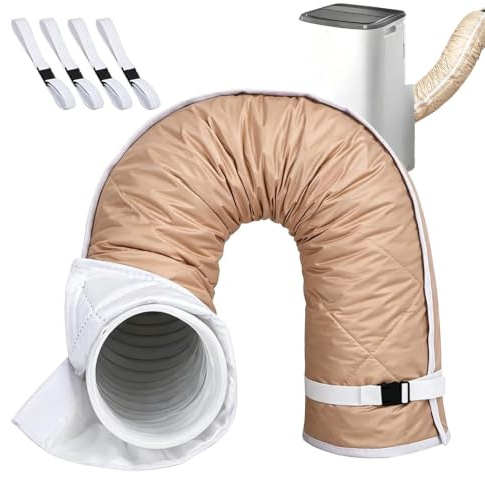 Manta Térmica Para Tubo De Aire Acondicionado Bloquea Pérdidas De Frío | Compatible 5-5.9, Aislamiento 3 Capas, Instalación Sin Herramientas