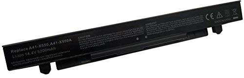 A41-X550A A41-X550 Batterie d'ordinateur Portable | Remplacement pour Asus R510C X550C X550L X550J R510L X550CA X552E X550V K550L F550V X550A P550C X550EA X550D (14.4V 5200mah)
