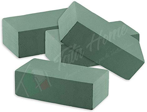 Tata Home Set 5 Pezzi Spugna per Fiori Freschi Finti Secchi Piante Schiuma Floreale Assorbente Composizioni Floreali Misura 23x10x7 cm