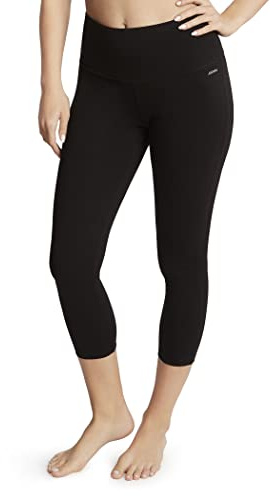Jockey Dam bomull stretch basic capri leggings