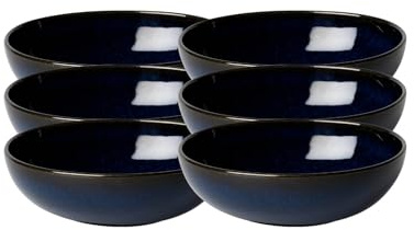 Villeroy & Boch Lave BLEU Müslischalen 600ml 6er Set blau Steingut