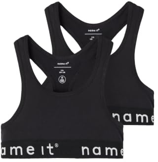 Name IT Mädchen Nkfshort Top 2p Heather Rose Lurex Noos Bustier