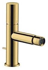 hansgrohe AXOR Uno Einhebel-Bidetmischer, Zerogriff, Zugstangen-Ablaufgarnitur, Farbe: Polished Gold Optic