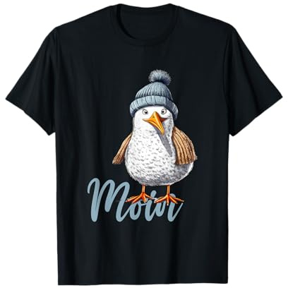 Ostsee Nordsee Möwe See Meer Segeln Wasser Strand Urlaub T-Shirt