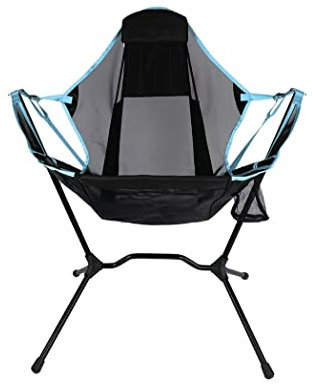 Faltstuhl Klappstuhl Campingstuhl Outdoor-Klappstuhl Mit Kissen Tragbarer Bequemer Angelstuhl Campingstuhl Ultralight Travel Klappbarer Camping Stuhl Outdoorstuhl Angelstuhl (Color : Blu)