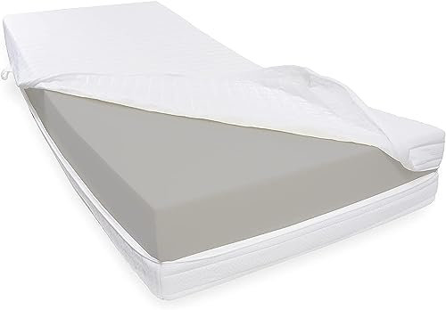 Dibapur® RH5 Kaltschaummatratze (RG40) SEHR FEST bis ca. 180 Kg Doppeltuchbezug Gesamthöhe ca. 25 cm (120 x 200 cm)