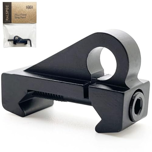 RALSPEC 20mm Tactical Rifle Sling Point Loop Adapter for Weaver Picatinny Rail Mount Airsoft Gun Strap Attachment