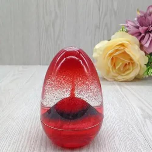 SinseD Clessidra a goccia di olio liquido Clessidra creativa giocattoli per bambini galleggianti sabbia a forma di uovo scarico olio casa tavolo decorazione regali