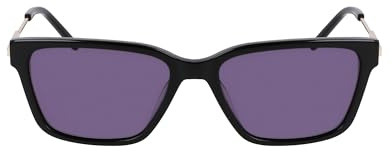 DKNY Unisex DK713S Sunglasses, 001 Black, 56