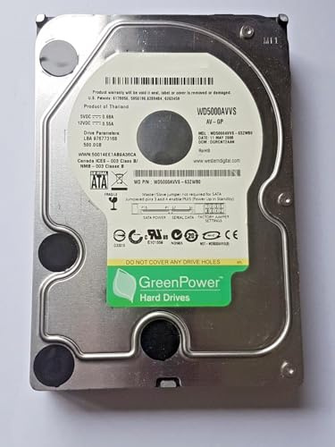 500 GB SATA WD5000AVVS-63ZWB0 5400 rpm 32 MB 8 MB 3.5 disco rigido