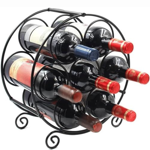 POSEDWRA Kreative Rotweinregal-Ornamente, Wein- und Rotwein-Haushalts-Weinschränke, Eisenregale, Weinregale, diagonale Regale