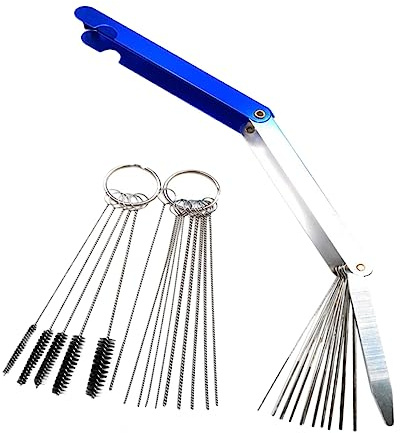 SEWOART Kit di Pulizia Carburatore Spazzole Professionali, Set Strumenti per Rimuovere Sporco da Moto, Atv e Quad, Utensili Multipli per Pulizia Dettagliata e Manutenzione Motore