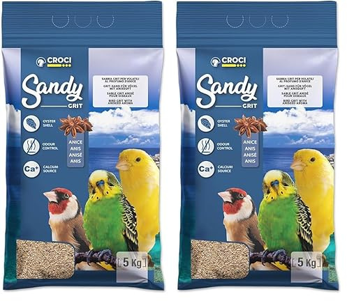 croci Birds Sand with Grit, 5 kg (Pack of 2)