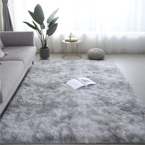 ZDSDZSD Tappeto Salotto Peloso Morbido Camera da Letto Pelo Lungo Moderno Lavabile in Lavatrice Antiscivolo Cameretta Shaggy Rug Soggiorno Scendiletto (D,160 x 230 cm)