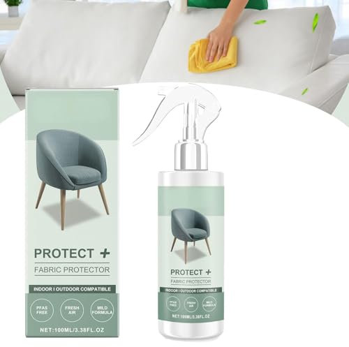 Protector Multiusos + Protector de Tejidos, Spray Repelente de Agua para Tejidos y Tapicería, Spray Protector de Tejidos para Muebles, Secado Rápido, Larga Duración, Sin Residuos (1pcs)