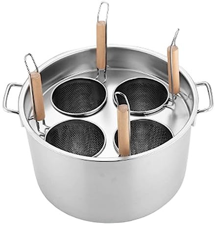 Pentola Multifunzionale per zuppa con colino, Set di Inserti per cuocipasta in Acciaio Inox, pentola per brodo da Cucina per la casa Multipots - Include cestello per colino - Esperienza di c