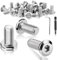 TXXATX 25 viti a testa piatta M6 M6 x 20 mm, in acciaio inox, viti a testa bombata con cacciavite, chiave a testa bombata per manutenzione