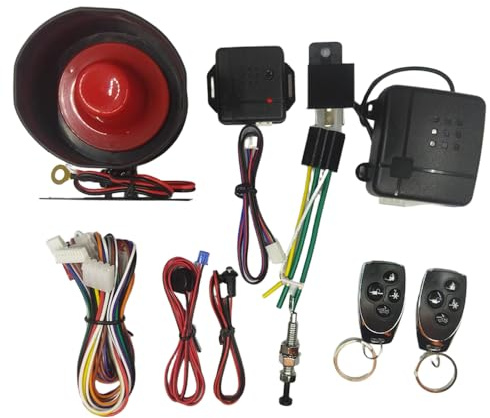 Riloer Universal 12 V Car Central Locking Kit Remote Central Locking Kit Compatible with any vehicle equipped with central locking systems CSD100-T253