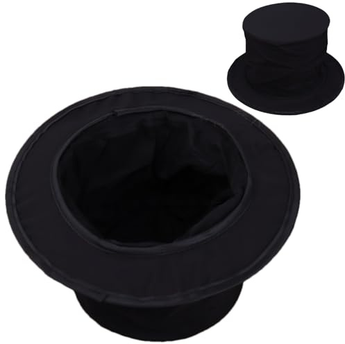 Siuwddee Sombrero De Mago,Gorro Plegable Para Comedia Y Cosplay - Sombrero De Copa De Mago Con Diseño Elegante,para Fiestas de Halloween, Teatro, Cosplay, Mujeres, Niños, Niñas, Jóvenes