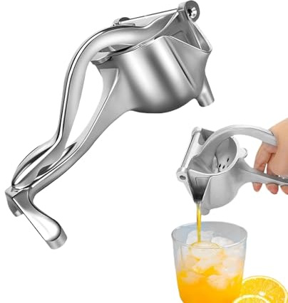 Saftpresse Manuell, Zitronenpresse Handpresse, Manuelle Handsaftpresse Aus Edelstahl, Großer Kapazität Zitruspresse Handentsafter Obstpresse Für Granatapfel Presser, Juice, Orangen, Für Küchen