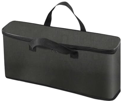 FUBESK Bella - Borsa da viaggio sottile per tostapane a 2 fette, impermeabile, in tessuto Oxford, con fodera termica, custodia antipolvere per campeggio, picnic all'aperto, per aspirapolvere nero e