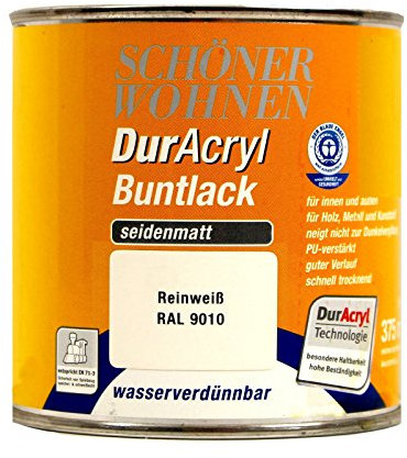 0,125L Schöner Wohnen Duracryl Buntlack weiss sm Weisslack Weißlack