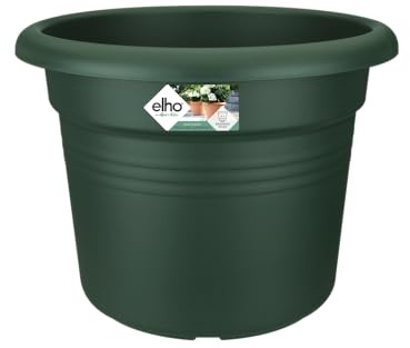 elho Green Basics Cilinder 40cm Flower Pot - Leaf Green