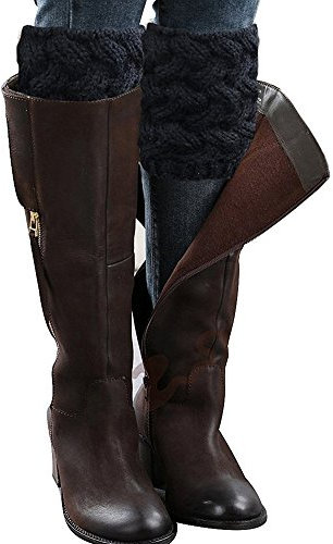 Vellette Bein Stulpen Damen | warme Beinstulpen Strick-Stulpe Beinwarmer Stulpen Legwarmer Grobstrickstulpen Damen Madchen 1 Paar