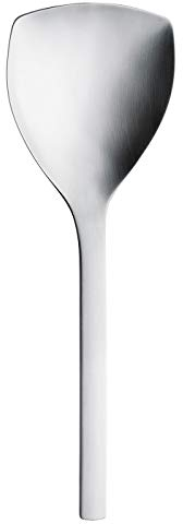 Puresigns ONE Extra Reislöffel Gemüselöffel Servierlöffel Groß 25cm Edelstahl Matt Silber