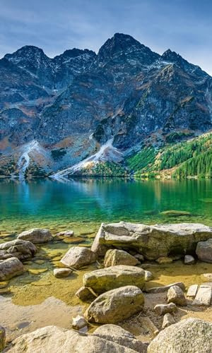 Papier peint intissé MONTAGNES TATRA 150 cm x 250 cm | Tapisserie Murale XXL Poster Décoration - Salon Appartement - Photo d'art Tableaux Muraux | QUALITÉ SUPÉRIEURE - MADE IN EU - Y compris adhésif