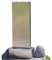 KÖHKO® Wasserwand ca. 97 cm aus gebürstetem Edelstahl Wasserspiel mit LED-Beleuchtung für Garten, die Terrasse und Wohnzimmer