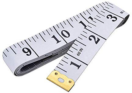 Soft Tape Measure Double Scale Body Sewing Flexible Ruler for Weight Loss Medical Body Measurement Sewing Tailor Craft Vinyl Ruler, Has Centimetre Scale on Reverse Side 60-inch