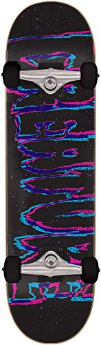 Creature 3D Logo Mini Factory Komplettes Skateboard, Schwarz, 19,7 cm