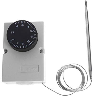 GUMEI AC220V 0-40 ℃ Interruttore di Temperatura Termostato a capillare Controller con Scatola Impermeabile