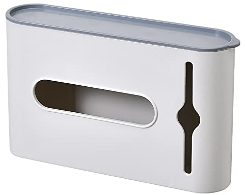 LUCHONG Garbage Bag Storage Box Rubbish Bin Bags Dispenser Self Adhesive Wall Mount Plastic Bag Holder Grocery Bag Dispenser for Home Kitchen Bathroom