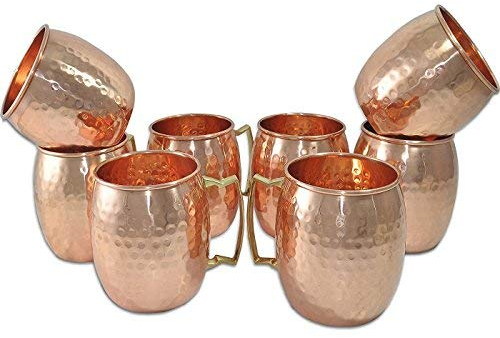 Devyom Inc Tasse faite à la main en cuivre pur martelé Moscow Mule (8)