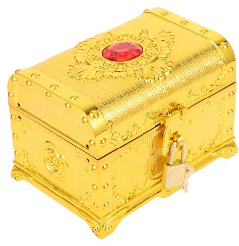 Toyvian Vintage Piratenschatztruhe Aufbewahrungsbox Mehrfunktionale Dekorative Schmuckkiste Mit Antikem Design Als Spielzeug Party-deko Und Geschenk Für Junge Mädchen Und Erwachsene