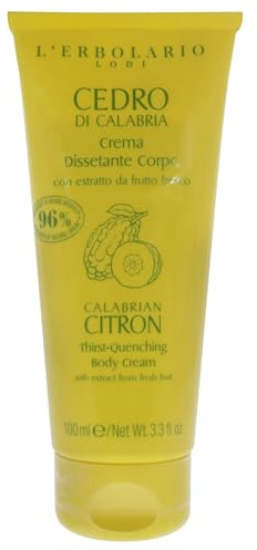L'Erbolario Thrist-quenching Body - Calabrian Limone by Lerbolario for 3, Cream, Unisex, 3 Oz