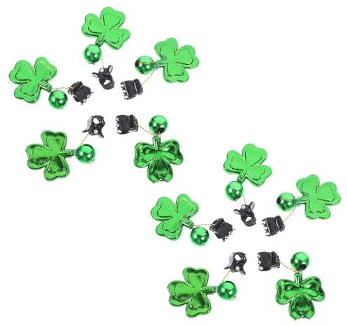 PRETYZOOM 20 Stk Clip Auf Bartkugeln Patricks Day Bartclip Haarbedarf Weihnachten Gesichtszubehör Patricks Day Baumkugeln St Patricks Kugeln Verzierung Applikation Aus Holz Kleidung Mann